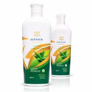 KERAVIEW-aloe-vera-duo كيرافيو شامبو وبلسم بخلاصة الصبار والكيراتين وفيتامين B5 للشعر العادي والجاف - روتين متكامل لترطيب مضاعف، إصلاح التقصف وتقليل التساقط، - عبوتان 350 ملل