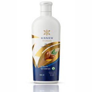 KERAVIEW-argan-shampoo شامبو كيرافيو بزيت الأرجان والكيراتين وفيتامين B5 لإصلاح الشعر التالف والضعيف - لترطيب مضاعف، منع التقصف، وتعزيز قوة الشعر من الجذور حتى الأطراف - عبوة 350 ملل