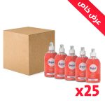 بريليانت تاتش صابون لليدين 500 ملل أحمر 25 عبوة مع مرطب -  حماية للبشرة وترطيب فعال.