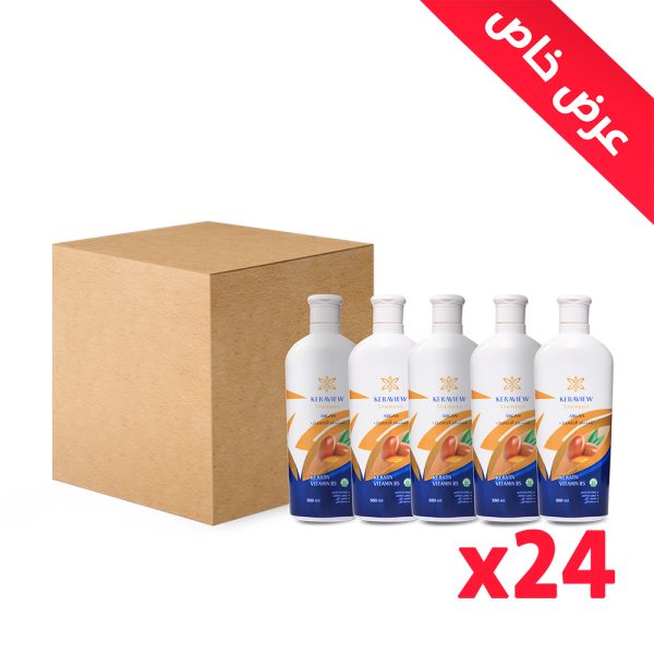 عرض الجملة كرتونة 24 عبوة شامبو كيرافيو بزيت الأرجان والكيراتين وفيتامين B5 لإصلاح الشعر التالف والضعيف - لترطيب مضاعف وتقوية الخصلات - سعة 350 ملل للعبوة الواحدة