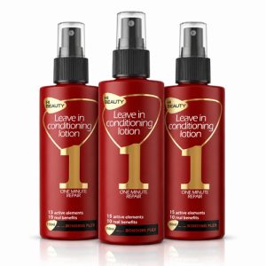 HI-BEAUTY-leave-in-150ml-3pcs- عرض التوفير: 3 عبوات بخاخ هاي بيوتي الكريمي لإصلاح وترميم الشعر في دقيقة واحدة - 150 مل للواحدة - بتقنية بوند بليكس و15 عنصراً فعالاً لفك التشابك، الحماية من الحرارة، ومنح الشعر نعومة ولمعان الحرير.