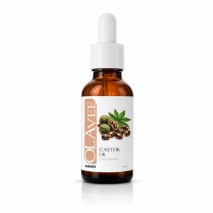 OLAVEE-castor-oil زيت خروع أولافي الطبيعي 100% معصور على البارد - 30 مل - النقي تماماً لتكثيف الرموش والحواجب، تطويل الشعر، وتقوية الأظافر - غني بأوميغا والأحماض الدهنية مع قطارة لسهولة الاستخدام.