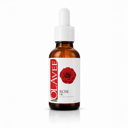 OLAVEE-rose-oil زيت ورد أولافي الطبيعي المركز 30 مل - مستخلص بتقنية النانو لضمان أقصى امتصاص - لتفتيح البشرة والمناطق الحساسة، ترطيب الوجه، وتعطير الجسم برائحة الورد الفاخرة - نقي 100% مع قطارة دقيقة.